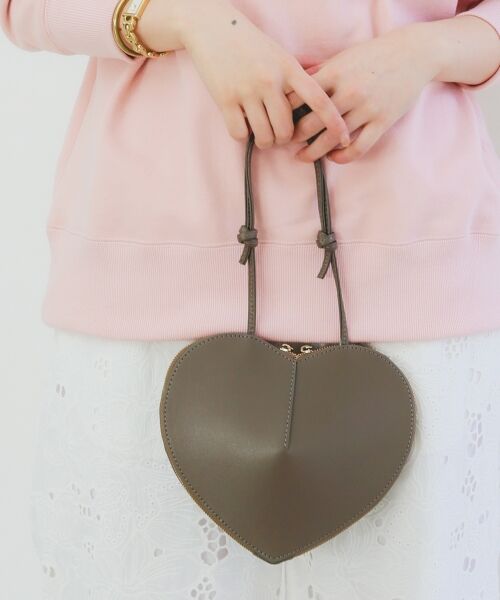 le. coeur blanc/ルクールブラン 《一部店舗/WEB限定》MILLELA FIRENZE ハート型バッグ モカ FREE le. coeur blanc/ルクールブラン 《一部店舗/WEB限定》MILLELA FIRENZE ハート型バッグ モカ FREE