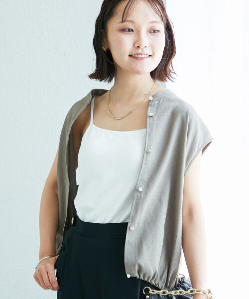 le.coeur blanc / ルクールブラン キャミソール・チューブトップ | CICA加工カップツキキャミ | 詳細12