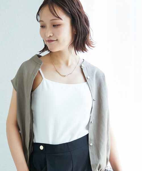 le.coeur blanc / ルクールブラン キャミソール・チューブトップ | CICA加工カップツキキャミ | 詳細13