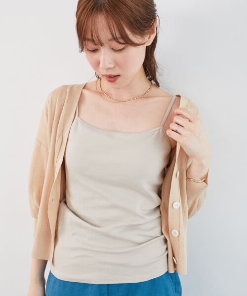 le.coeur blanc / ルクールブラン キャミソール・チューブトップ | CICA加工カップツキキャミ | 詳細24