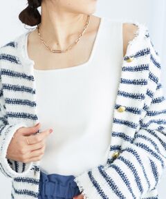 le.coeur blanc / ルクールブラン タンクトップ | スクエアニットタンク