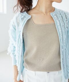 le.coeur blanc / ルクールブラン タンクトップ | スクエアニットタンク