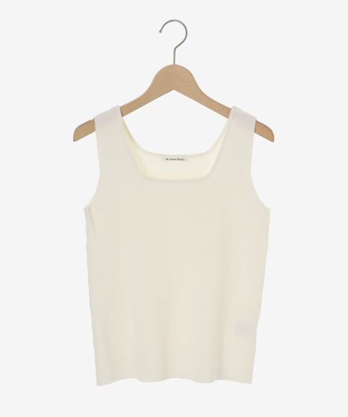 le.coeur blanc / ルクールブラン タンクトップ | スクエアニットタンク | 詳細1