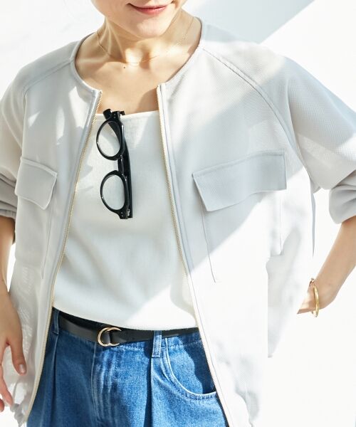 le.coeur blanc / ルクールブラン タンクトップ | スクエアニットタンク | 詳細13