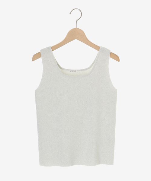 le.coeur blanc / ルクールブラン タンクトップ | スクエアニットタンク | 詳細30
