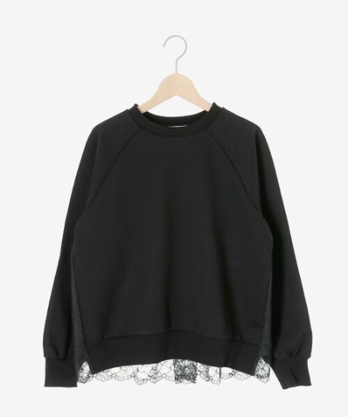 le.coeur blanc / ルクールブラン カットソー | 《手洗い可能》バックレーススウェットプルオーバー | 詳細1