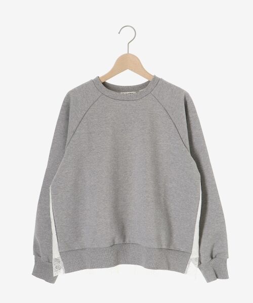 le.coeur blanc / ルクールブラン カットソー | 《手洗い可能》バックレーススウェットプルオーバー | 詳細11