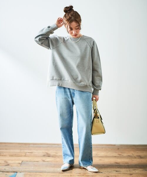 le.coeur blanc / ルクールブラン カットソー | 《手洗い可能》バックレーススウェットプルオーバー | 詳細21