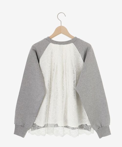 le.coeur blanc / ルクールブラン カットソー | 《手洗い可能》バックレーススウェットプルオーバー | 詳細25
