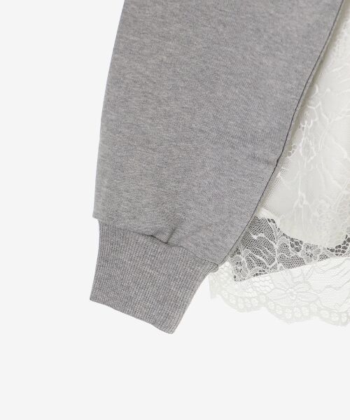 le.coeur blanc / ルクールブラン カットソー | 《手洗い可能》バックレーススウェットプルオーバー | 詳細27