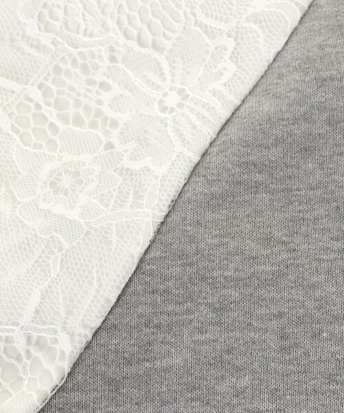 le.coeur blanc / ルクールブラン カットソー | 《手洗い可能》バックレーススウェットプルオーバー | 詳細28