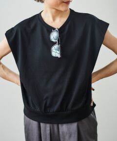 le.coeur blanc / ルクールブラン Tシャツ | コットンタックショルダーTシャツ