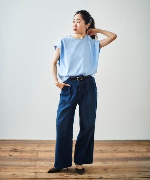 le.coeur blanc / ルクールブラン Tシャツ | コットンタックショルダーTシャツ | 詳細10