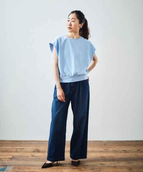 le.coeur blanc / ルクールブラン Tシャツ | コットンタックショルダーTシャツ | 詳細11