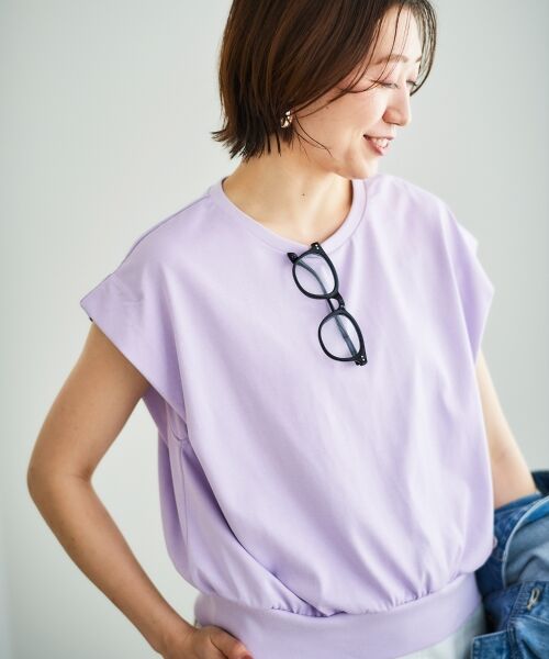 le.coeur blanc / ルクールブラン Tシャツ | コットンタックショルダーTシャツ | 詳細16