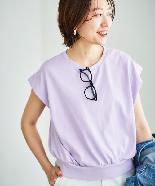 le.coeur blanc / ルクールブラン Tシャツ | コットンタックショルダーTシャツ | 詳細17