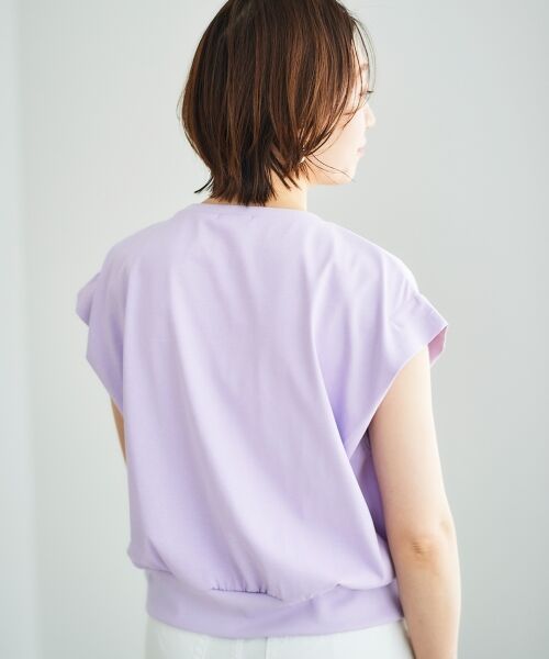 le.coeur blanc / ルクールブラン Tシャツ | コットンタックショルダーTシャツ | 詳細18