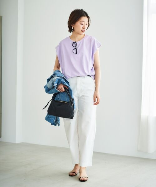 le.coeur blanc / ルクールブラン Tシャツ | コットンタックショルダーTシャツ | 詳細19