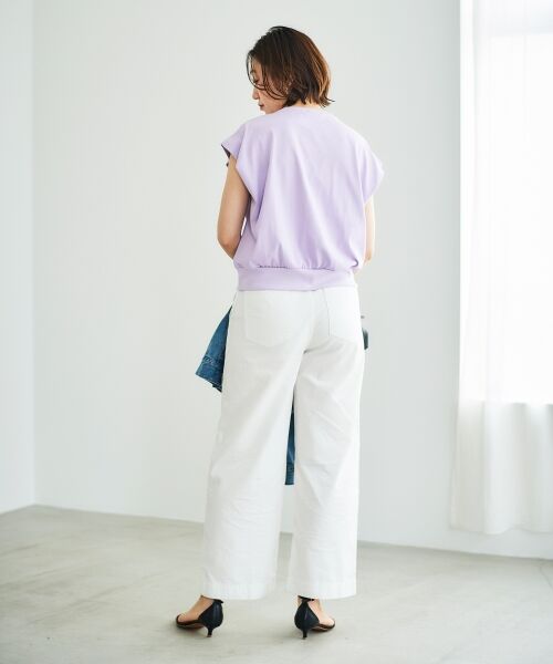 le.coeur blanc / ルクールブラン Tシャツ | コットンタックショルダーTシャツ | 詳細21