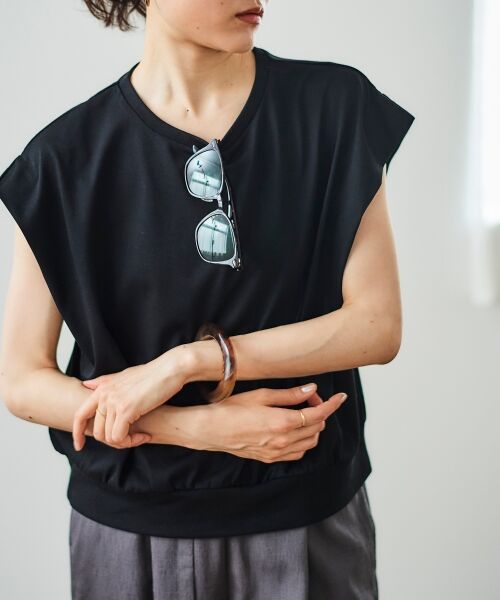 le.coeur blanc / ルクールブラン Tシャツ | コットンタックショルダーTシャツ | 詳細24