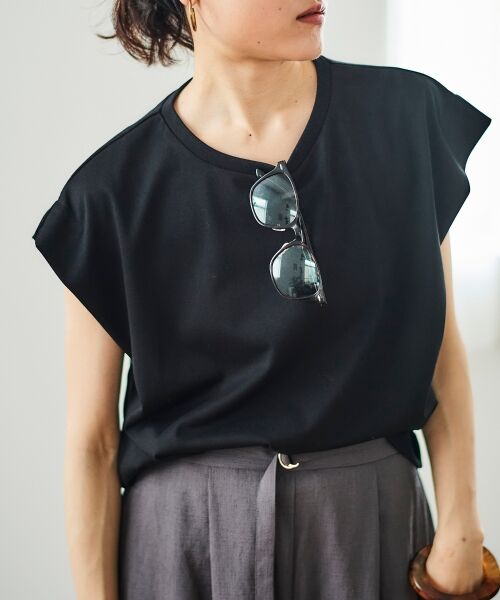 le.coeur blanc / ルクールブラン Tシャツ | コットンタックショルダーTシャツ | 詳細25