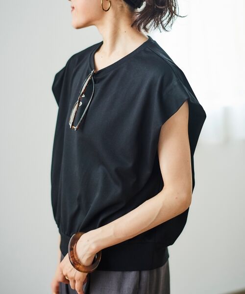 le.coeur blanc / ルクールブラン Tシャツ | コットンタックショルダーTシャツ | 詳細26