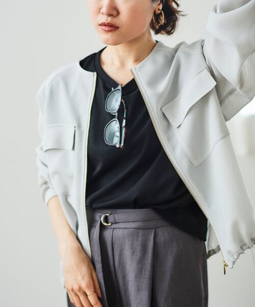 le.coeur blanc / ルクールブラン Tシャツ | コットンタックショルダーTシャツ | 詳細29