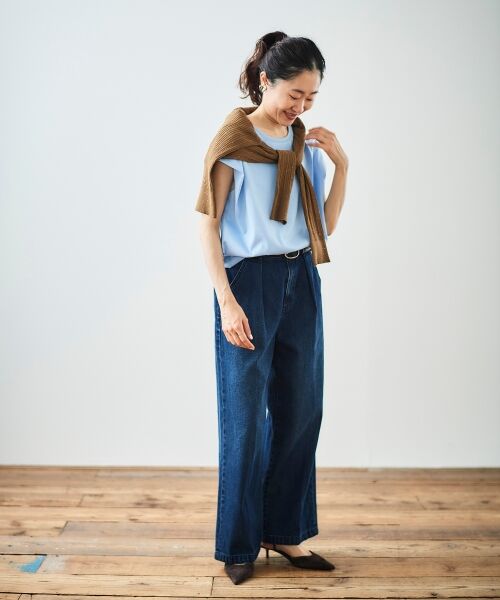 le.coeur blanc / ルクールブラン Tシャツ | コットンタックショルダーTシャツ | 詳細8