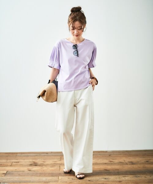 le.coeur blanc / ルクールブラン Tシャツ | コットンタックスリーブTシャツ | 詳細10