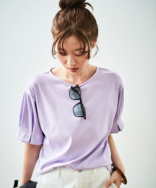 le.coeur blanc / ルクールブラン Tシャツ | コットンタックスリーブTシャツ | 詳細3