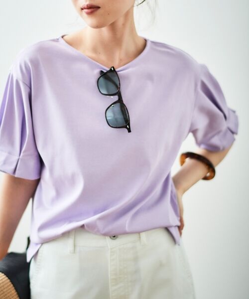 le.coeur blanc / ルクールブラン Tシャツ | コットンタックスリーブTシャツ | 詳細4