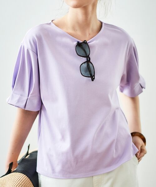 le.coeur blanc / ルクールブラン Tシャツ | コットンタックスリーブTシャツ | 詳細6