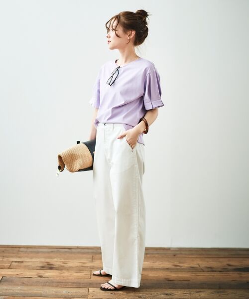 le.coeur blanc / ルクールブラン Tシャツ | コットンタックスリーブTシャツ | 詳細8