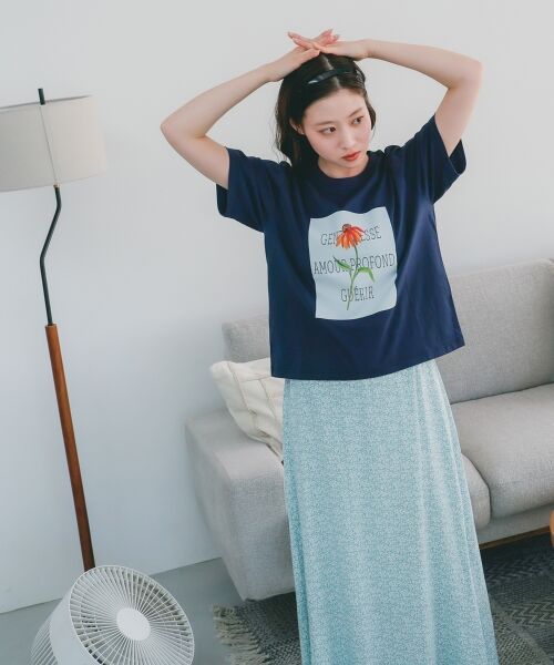 le.coeur blanc / ルクールブラン Tシャツ | TOLIGHT×le.coeur blancロゴプリントTシャツ | 詳細5