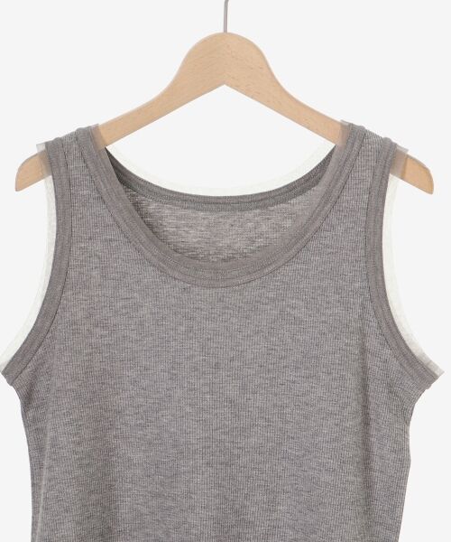 le.coeur blanc / ルクールブラン タンクトップ | 《手洗い可能》ラメテレコタンクトップ | 詳細24