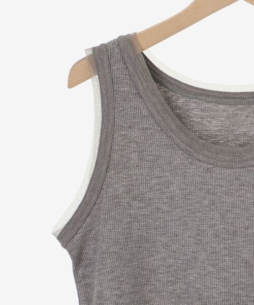 le.coeur blanc / ルクールブラン タンクトップ | 《手洗い可能》ラメテレコタンクトップ | 詳細25