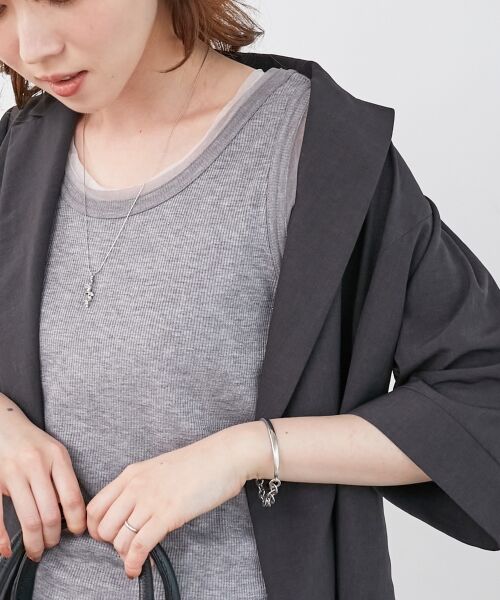 le.coeur blanc / ルクールブラン タンクトップ | 《手洗い可能》ラメテレコタンクトップ | 詳細3