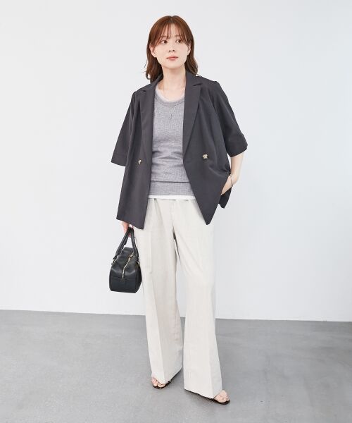 le.coeur blanc / ルクールブラン タンクトップ | 《手洗い可能》ラメテレコタンクトップ | 詳細5