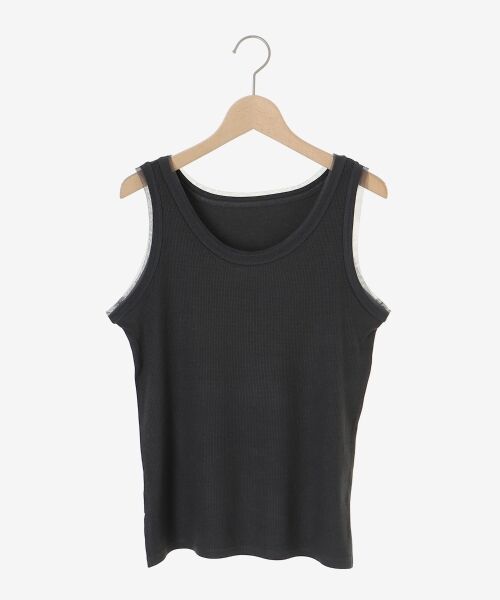 le.coeur blanc / ルクールブラン タンクトップ | 《手洗い可能》ラメテレコタンクトップ | 詳細6