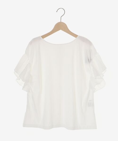 le.coeur blanc / ルクールブラン カットソー | コットンシルケットコンビカットプルオーバー | 詳細1