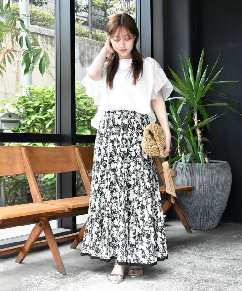 le.coeur blanc / ルクールブラン カットソー | コットンシルケットコンビカットプルオーバー | 詳細20