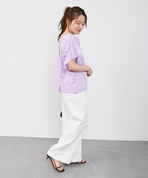 le.coeur blanc / ルクールブラン カットソー | コットンシルケットコンビカットプルオーバー | 詳細28