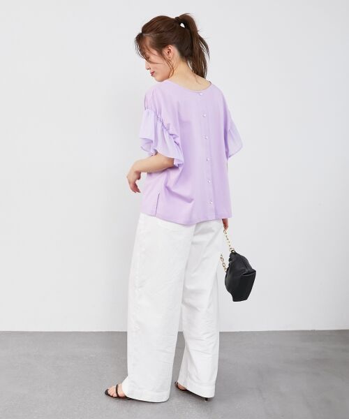 le.coeur blanc / ルクールブラン カットソー | コットンシルケットコンビカットプルオーバー | 詳細29