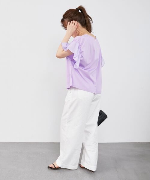 le.coeur blanc / ルクールブラン カットソー | コットンシルケットコンビカットプルオーバー | 詳細30