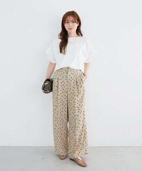 le.coeur blanc / ルクールブラン カットソー | コットンシルケットコンビカットプルオーバー | 詳細7