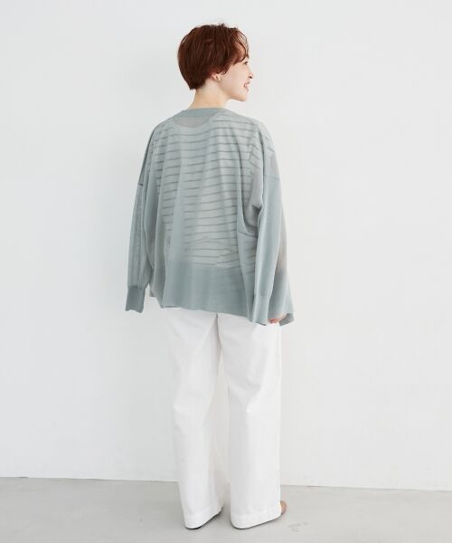 le.coeur blanc / ルクールブラン カットソー | ロゴボーダーフレンチスリーブカットソー | 詳細29