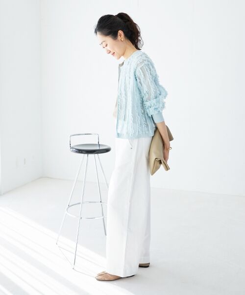 le.coeur blanc / ルクールブラン カーディガン・ボレロ | フリンジニットカーディガン | 詳細10