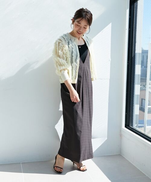 le.coeur blanc / ルクールブラン カーディガン・ボレロ | フリンジニットカーディガン | 詳細18