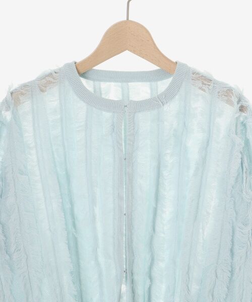 le.coeur blanc / ルクールブラン カーディガン・ボレロ | フリンジニットカーディガン | 詳細26