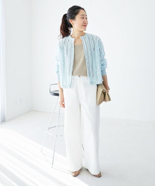 le.coeur blanc / ルクールブラン カーディガン・ボレロ | フリンジニットカーディガン | 詳細7